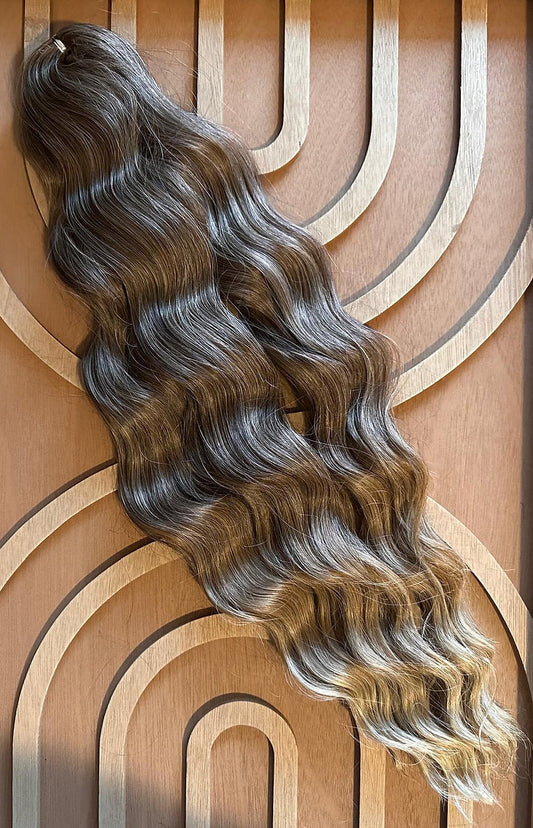 Dirty Blonde Ombre Anna Curl - Pack of 5